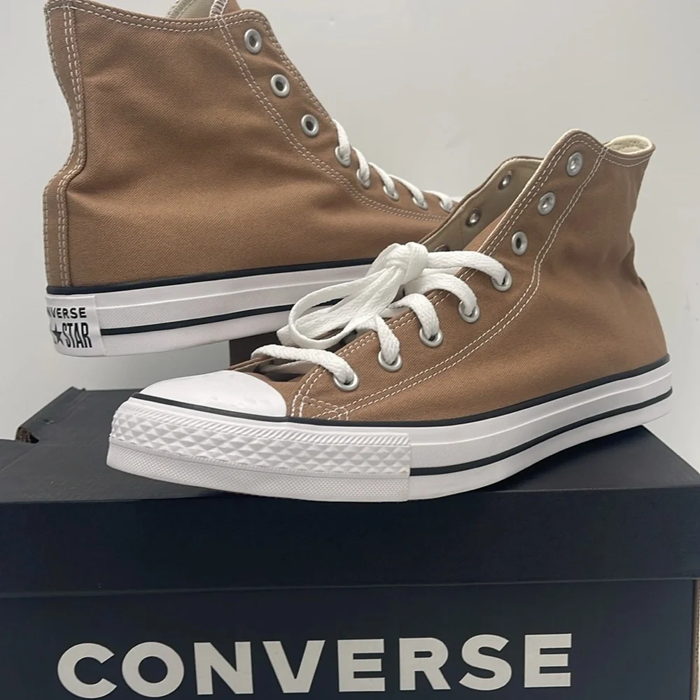 Converse Men’s All Star High Top Sneakers Chuck Taylor All Star High 'Hot Tea' - Picture 11 of 16